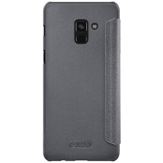 NILLKIN SPARKLE leather samsung A8 Plus 2018 case casing book Flip Cover