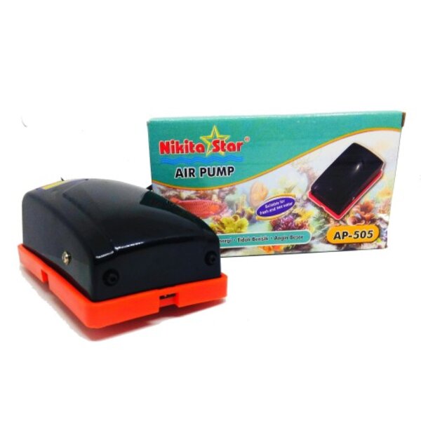 Aerator Airator 2 Lubang Mesin Pompa Udara Gelembung Aquarium NS AP505