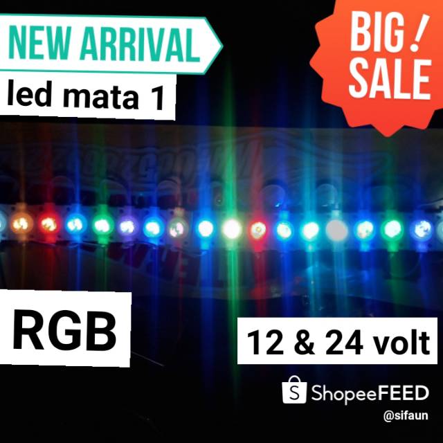 Led mata 1 rgb 12/ 24 volt