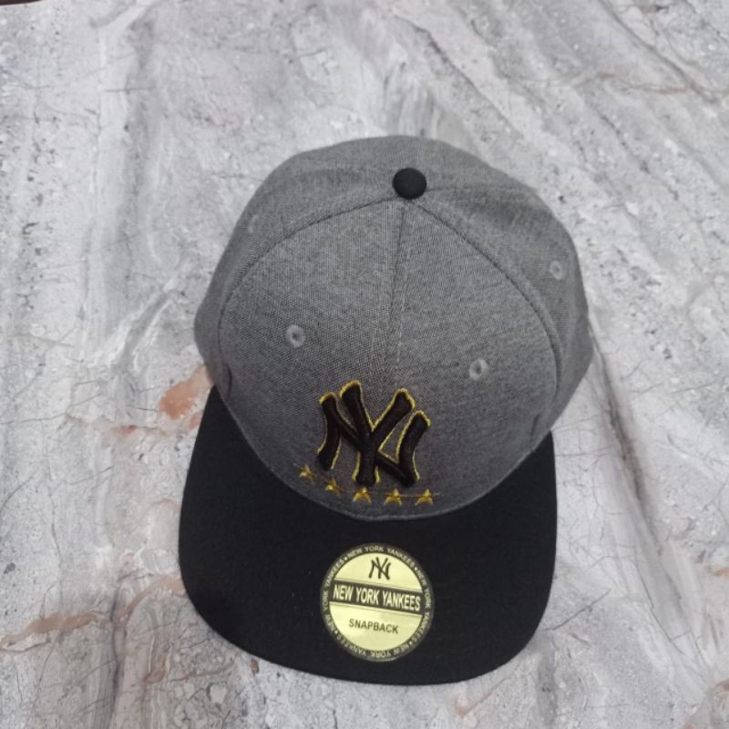 Topi Snapback NY Star Grey Premium Quality