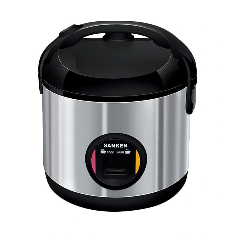 Sanken SJ 203 BK Rice Cooker Magic Com Stainless Steel 1 Liter Hitam