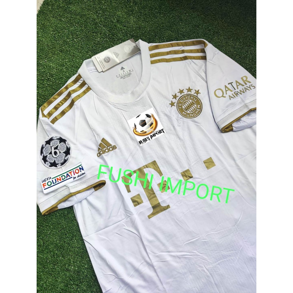 Jersey Baju Bola Munchen Away Full Patch 2022 2023 Grade Ori