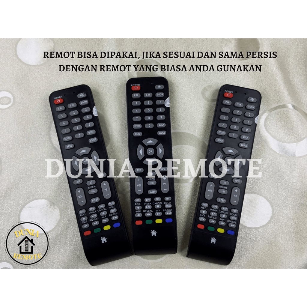 Remot / Remote TV COOCAA LCD LED Bentuk Panjang tanpa setting langsung dapat digunakan