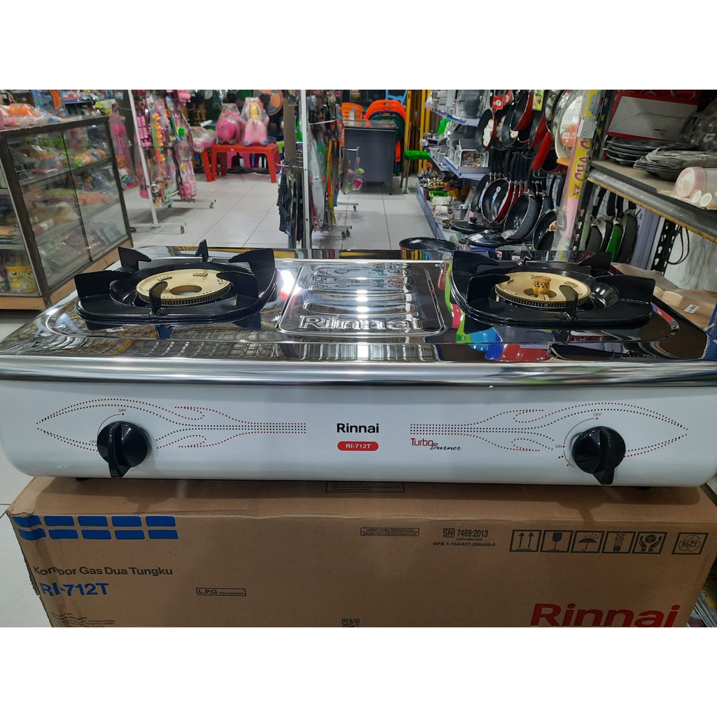Jual Rinnai Kompor Gas Ri 712 T 2 Tungku Api Turbo Perlengkapan Dapur Peralatan Masak Original Indonesia Shopee Indonesia