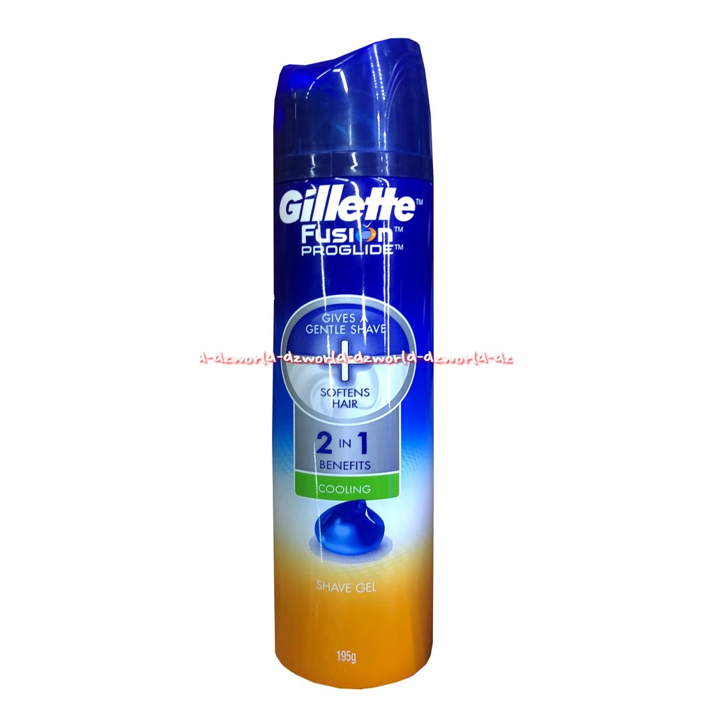 Gillette Fusion Proglide Cooling 2 In 1 Shave Gel Busa Cukur 195gr Gillette Fusion Proglide Gel