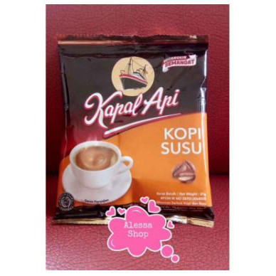 

Kapal Api Kopi Susu Sachet Isi 10