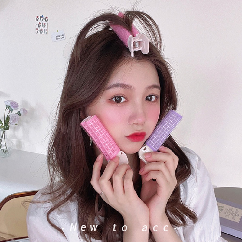 Wig / Rambut Palsu Wanita Model Korea Dengan Poni Built-in Keriting