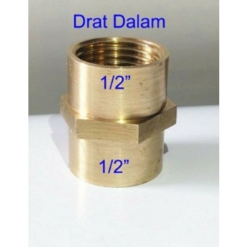 sok drat dalam 1/2 inch sok kran kuningan 1/2 inch double sok dalam kuningan sok drat dalam kuningan