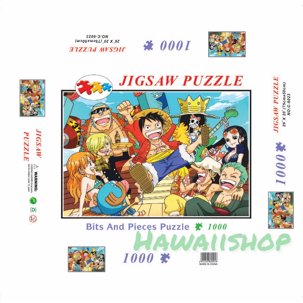 Puzzle Jigsaw 1000 pcs Uk.75x50cm - One Piece Yeah