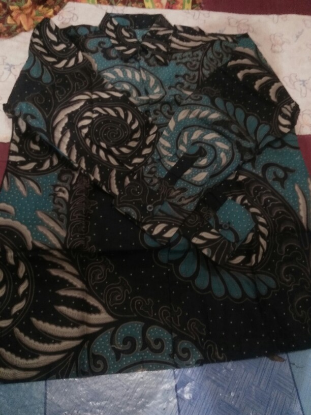 Batik Couple Keluarga Modern Seragam Batik Sarimbit Puser Hijau Tosca Batik Pekalongan Busui Jumbo