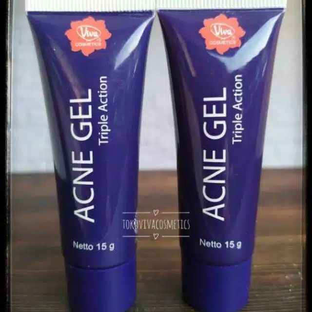 Viva - Acne Gel 15g / Acne Lotion 30ml Triple Action Halal BPOM