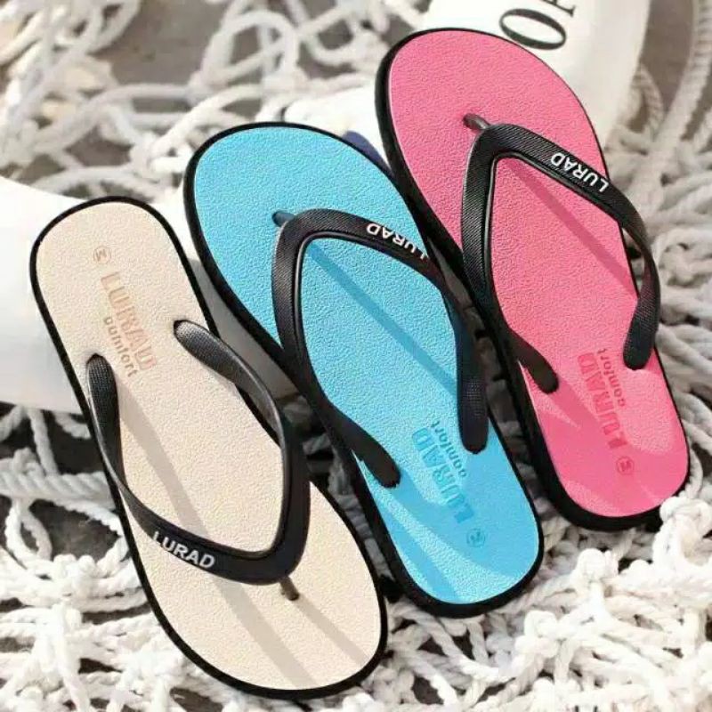 sandal jepit cowok motif lurrad