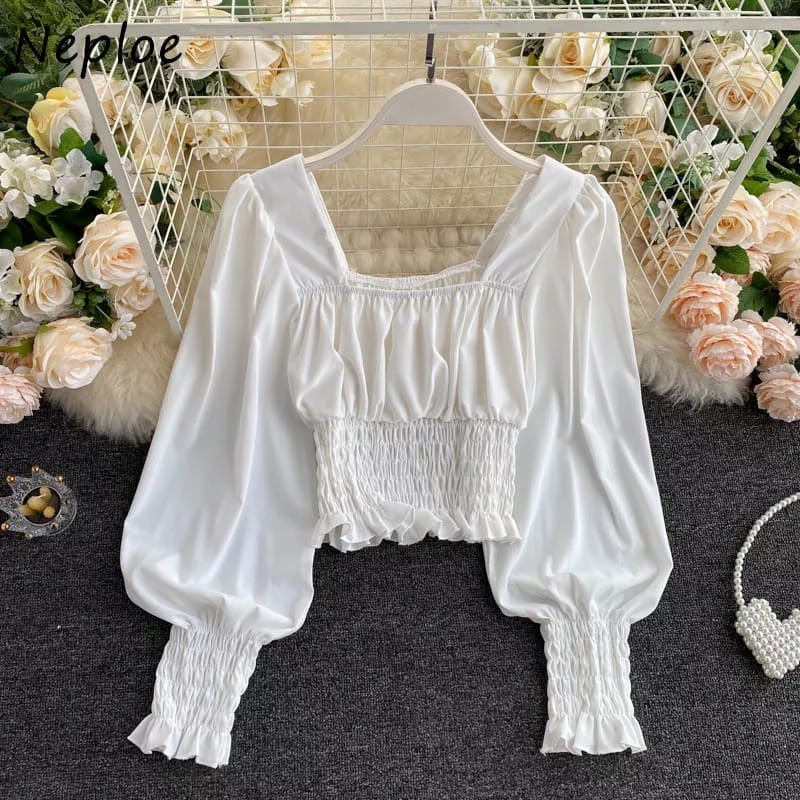 BEFAST - ZEC Blouse HALIZA / Hoka Blouse / Blouse Wanita Kekinian Terlaris / Blouse Polos Karet / Blouse Pesta / Blouse OOTD Remeja Wanita