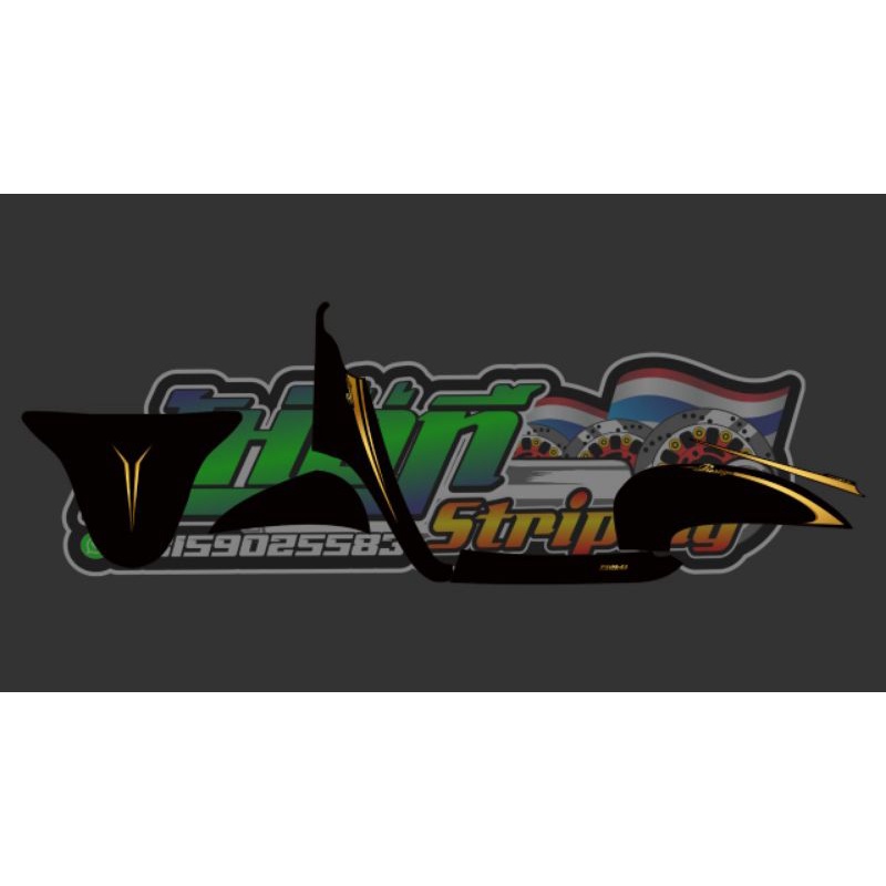 STRIPING SCOOPY FI PRESTIGE TRANSPARAN GOLD SIMPLE