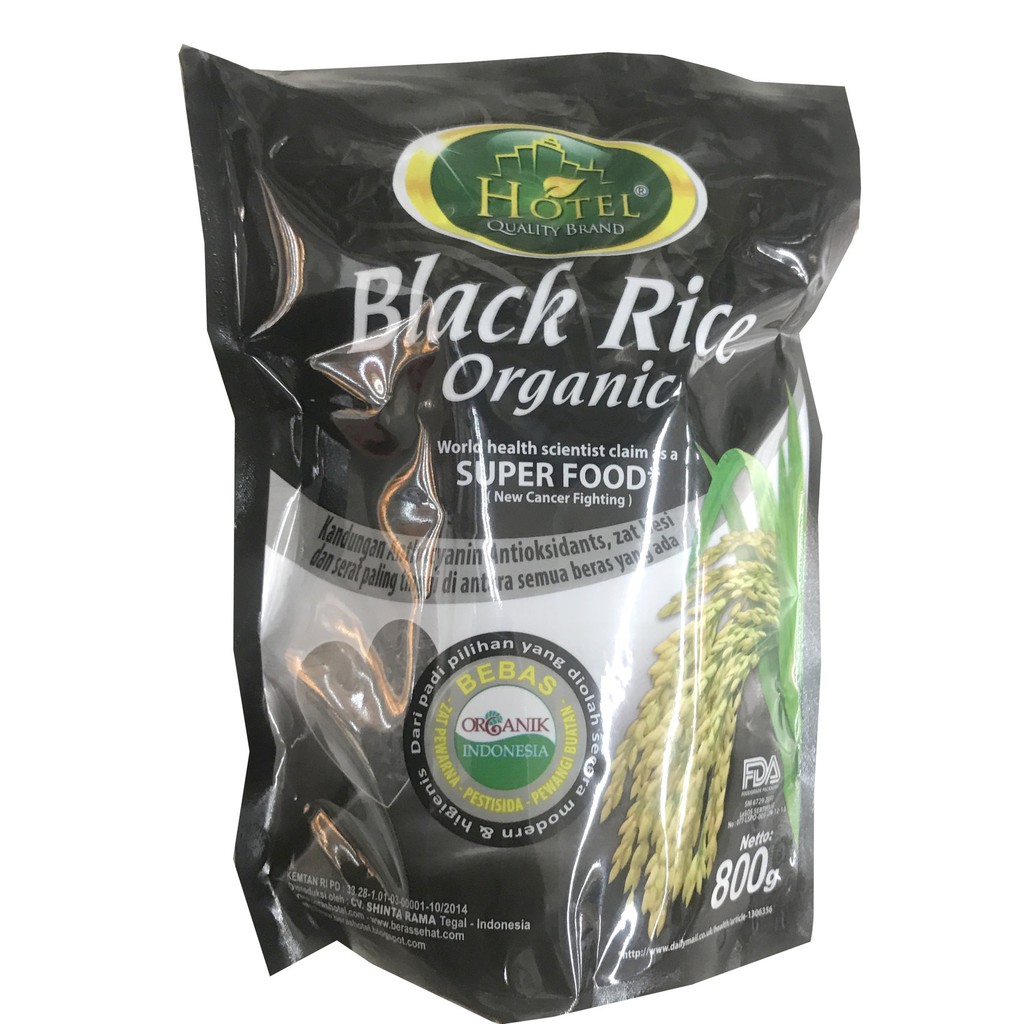 Hotel Black Rice Organic Hotel 800gr Quality Brand Beras Hitam Organik 800 gra,