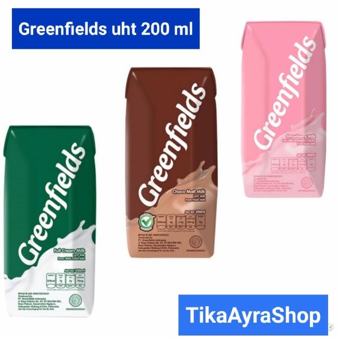 

BISA BAYAR DITEMPAT greenfields uht 200ml isi 24 pcs - Coklat