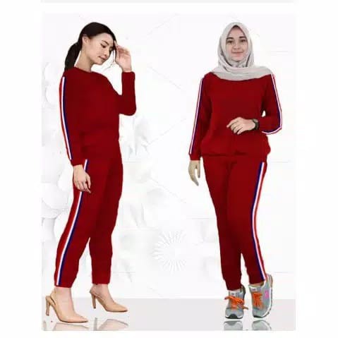 VGN SETELAN OLAHRAGA 01 LINA  / SETELAN TERLARIS / SETELAN TERMURA / MOTIF PITA NO SABLON