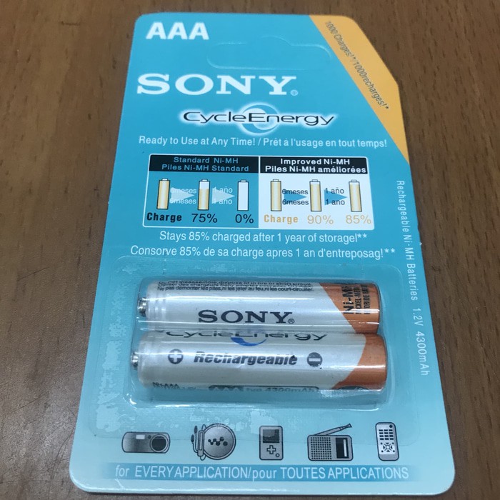 Baterai Charger Sony AAA - A3 / Batre Charger Sony AAA 4300 Mah isi 2 pcs