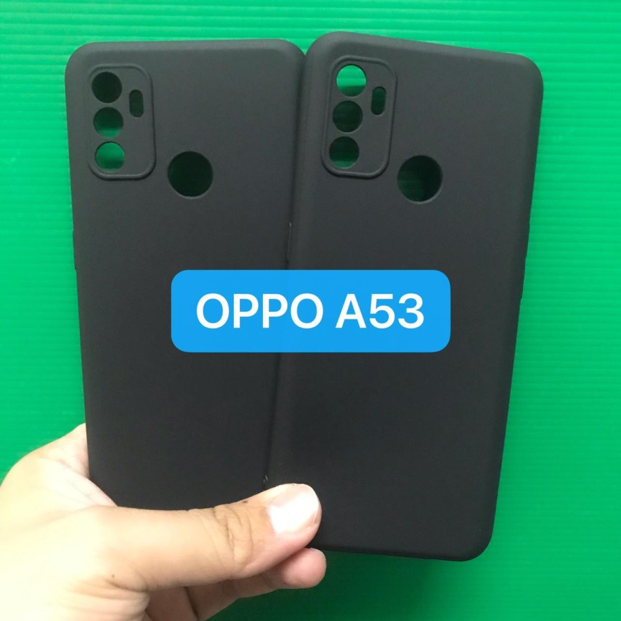 OPPO A54 A53 A33 CASE SOFTCASE BLACK PREMIUM MATTE SLIM CASE SILIKON HITAM KARET CASING COVER PROTECT CAMERA PELINDUNG KAMERA