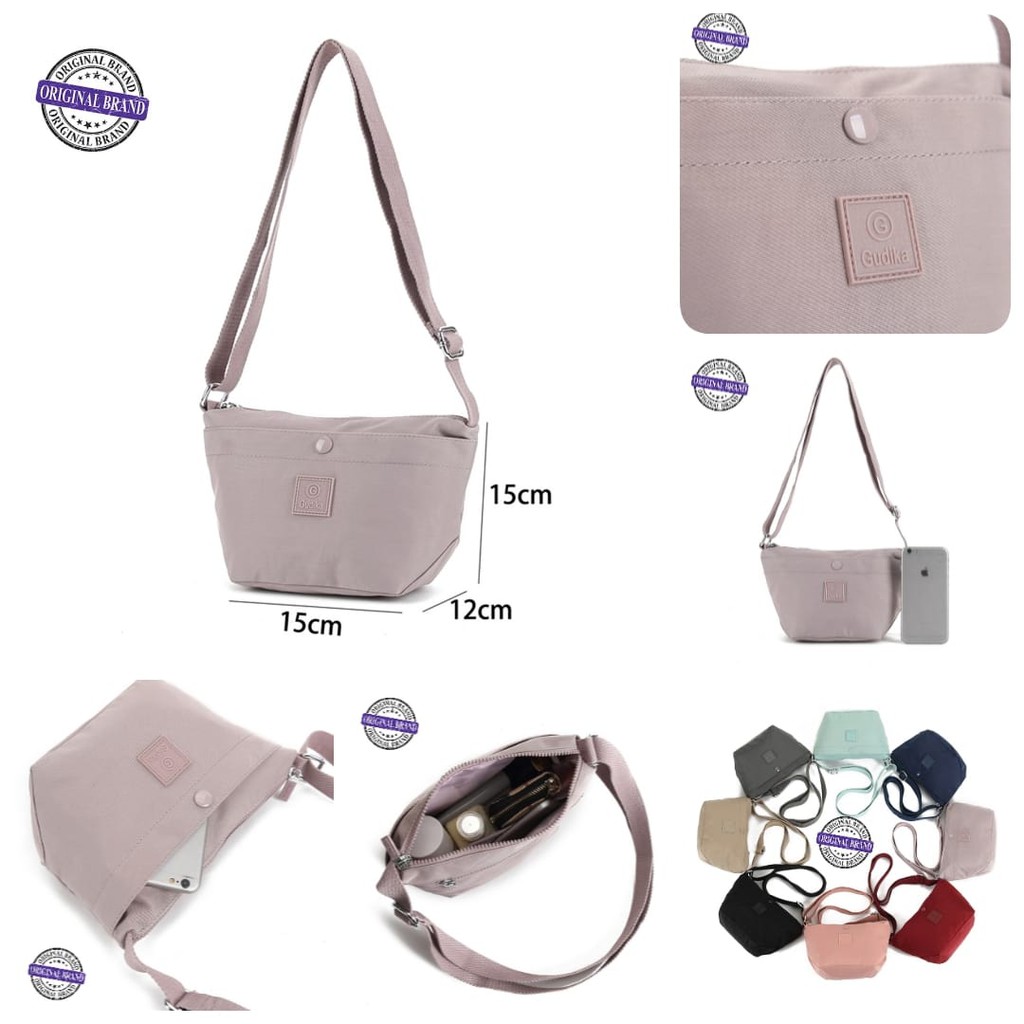 GUDIKA - Tas Selempang Wanita Elegant Import Original 5158 - Tas Wanita Selempang Bahu Kekinian Terbaru Bahan Nylon Waterproof Anti Air - slingbag - tas mini - bag - cewek - imut - fashion - branded - santai - tas - slempang - termurah - ori - handbag