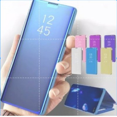 Case Flip Mirror Samsung A30S Clear View Auto Lock