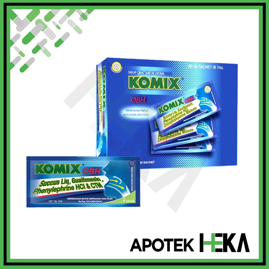 Komix OBH PE Sachet Box isi 30 Sachet - Obat Batuk Flu (SEMARANG)