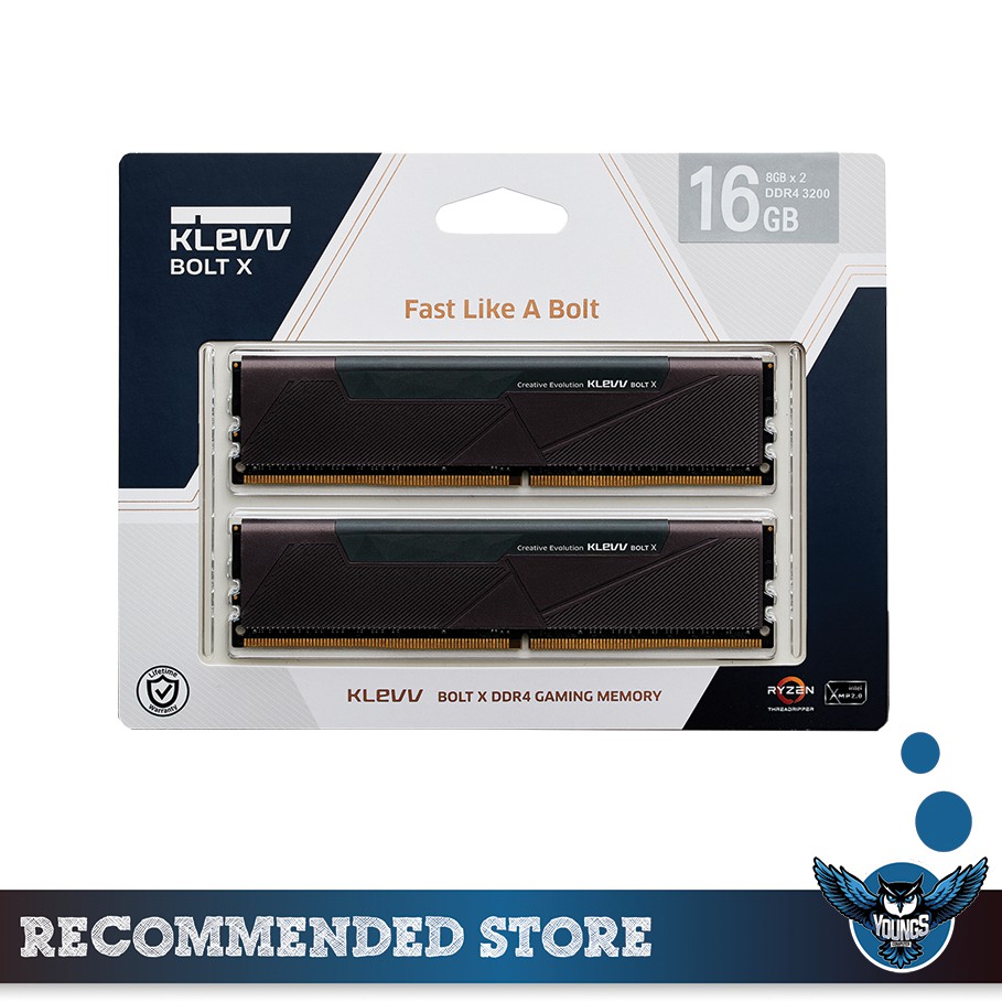 RAM PC KLEVV BOLT X DDR4 16GB KIT 3200 2x8GB