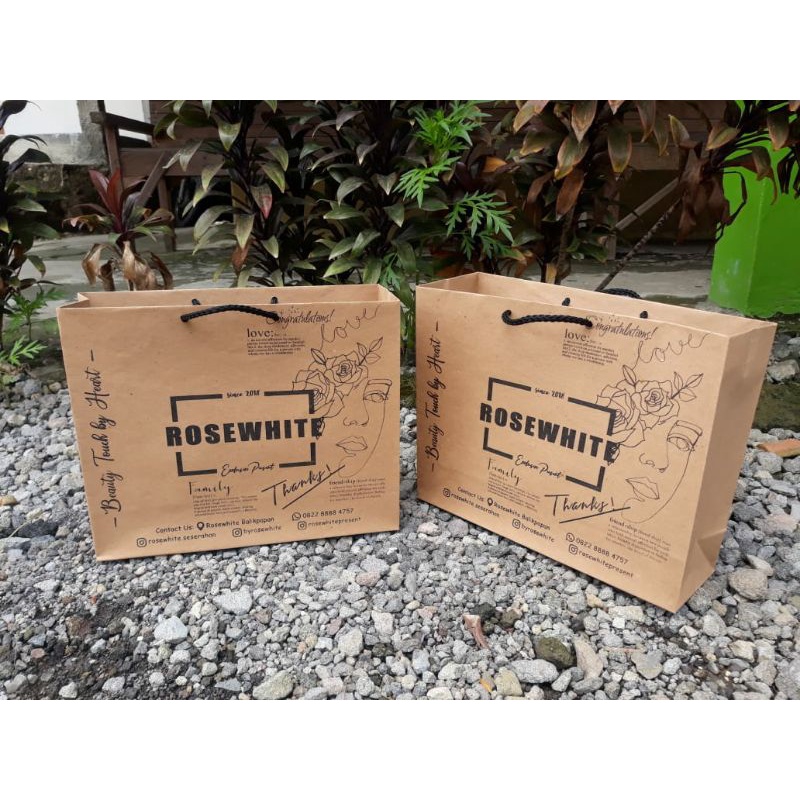 

PAPERBAG KRAFT COKLAT LANSCAPE, SIZE 30*10*25