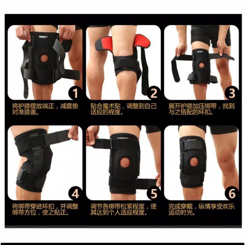 Knee Protector Deker Pelindung Lutut Gym Fitness Sport Cidera Lutut