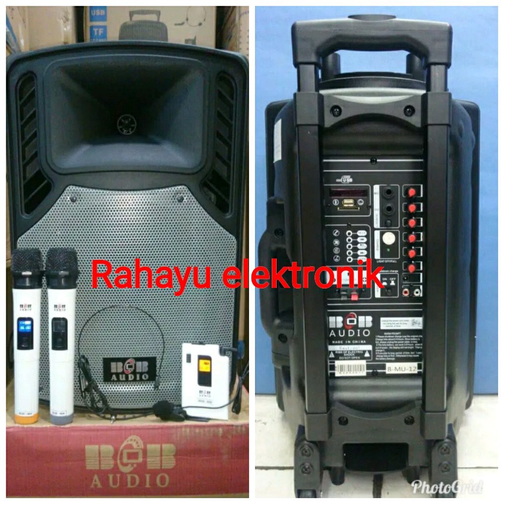 SPEAKER PORTABLE WIRELESS BOB AUDIO 12 INCH