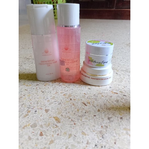 paket skincare immortal oily whitening