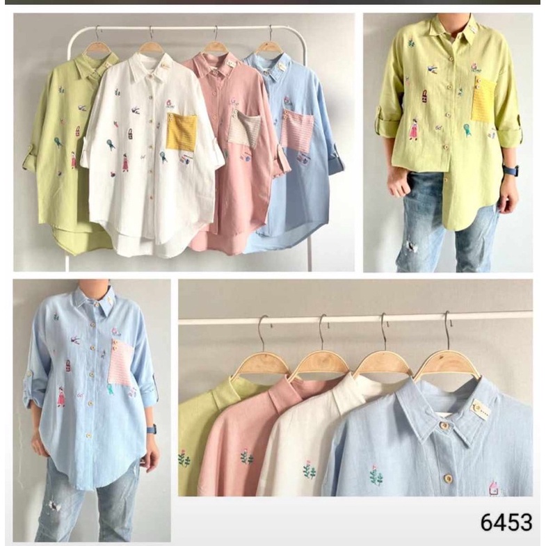 RESIN FASHION - KEMEJA Lubana LINEN kaktus