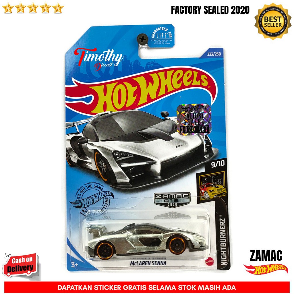 Hot Wheels Factory Sealed 2020 FS Zamac Mclaren Senna