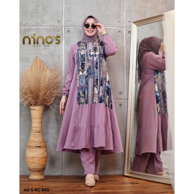 ONE SET TUNIK BY NINOS DESIGN KODE NR S RC 0945