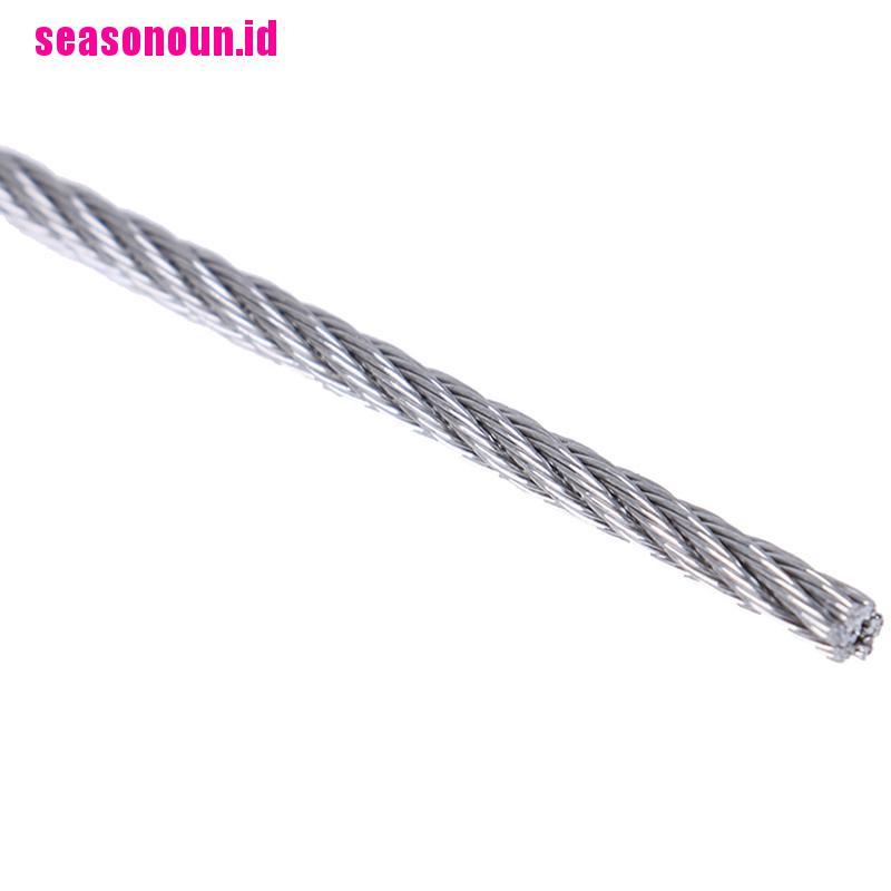 【seasonoun】5m 304 stainless steel soft wire rope soft fishing lifting cable clo