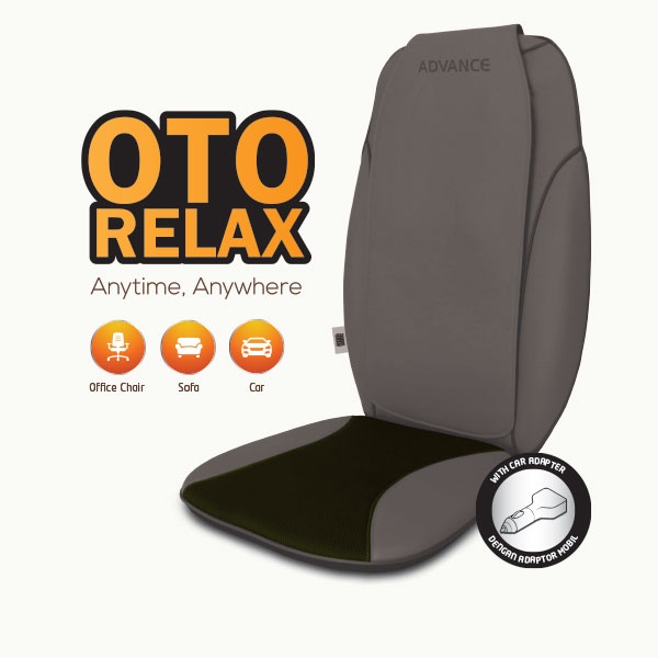 ADVANCE - Oto Relax (M201) Sofa Massager - Bantalan Kursi Pijat Refleksi Mobil Portable Electric Alat Pemijat Mesin Pijit Pijet Getar Elektrik