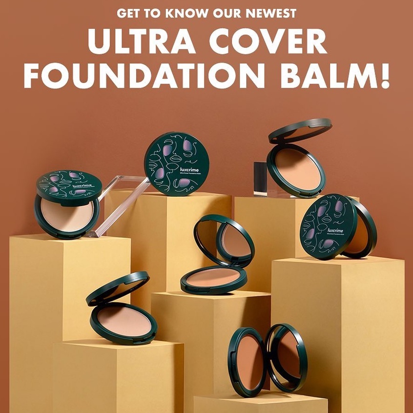 ⭐BAGUS⭐ LUXCRIME  Ultra Cover Foundation Balm | Cheesecake Puding