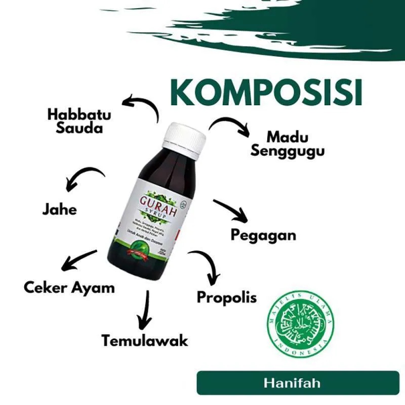 

Madu Gurah Syrup HANIFA - untuk melegakan tenggorokan dan anti dengkur Madu Gurah Fit Obat Sesak Nafas Bronkitis Sinusitis Radang Tenggorokan Batuk Menahun dan Asma