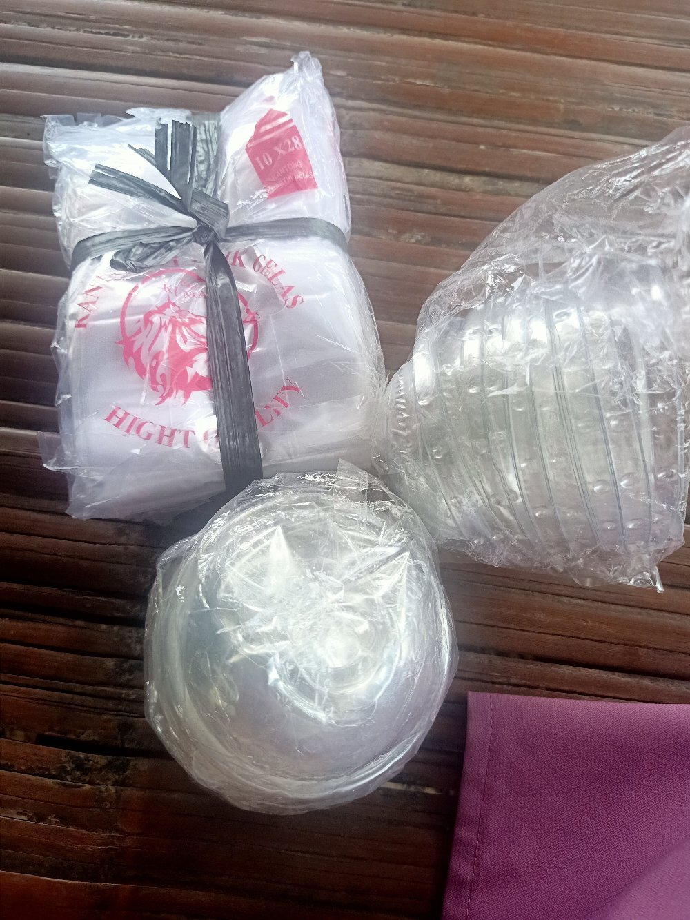 @50set Gelas Cup Oval 14oz 16oz + Dome Lid - Tutup Cembung Tebal / U Cup Pp Bulat Plastik