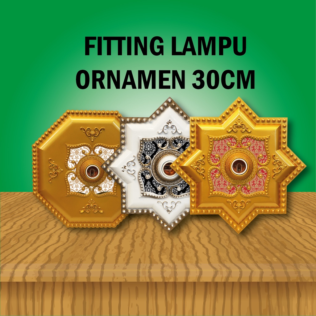 vicon fitting lampu ornamen bold jumblo 30cm fiting hias plafon fiting lampu besar