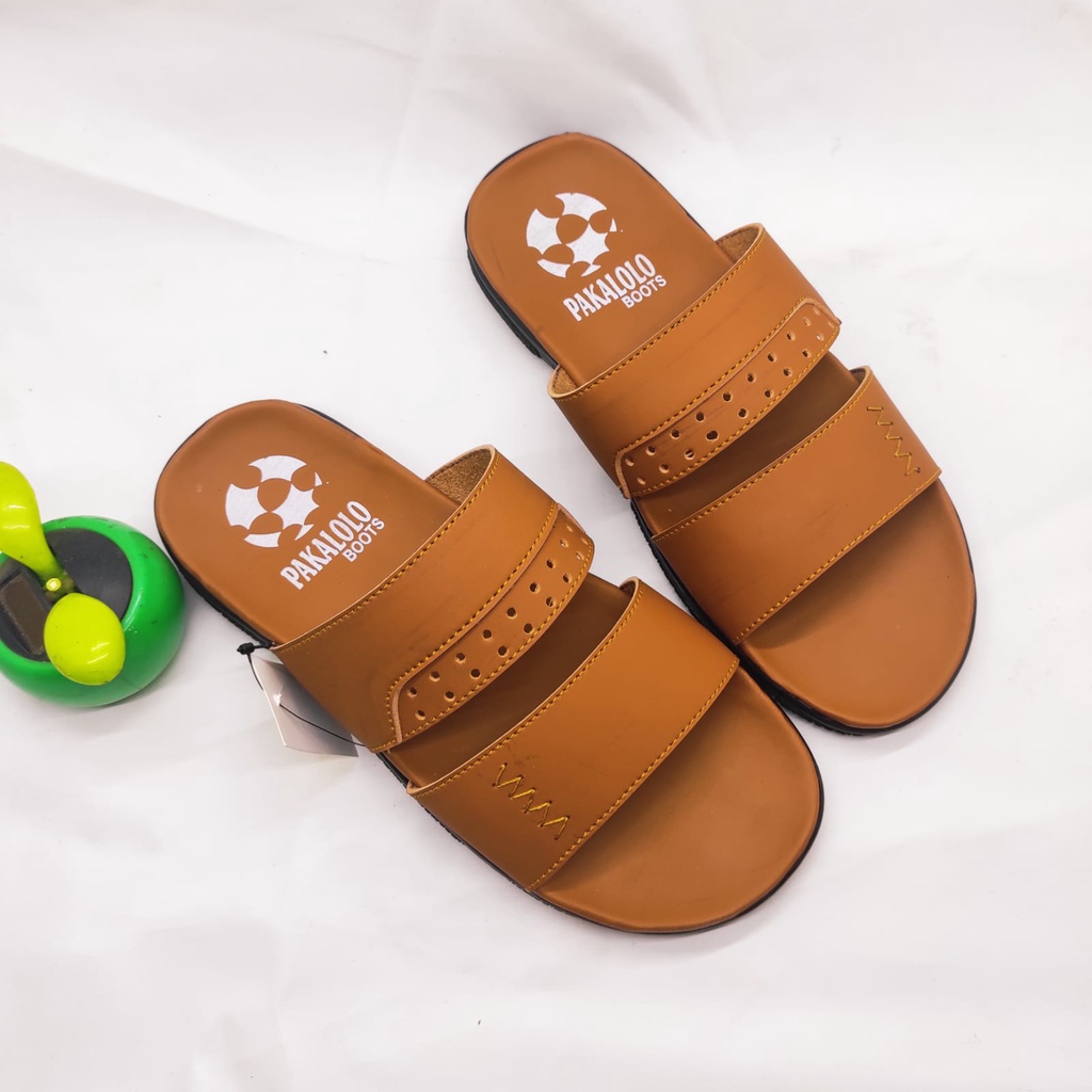 SANDAL PRIA ASLI KULIT PAKALOLO KULIT ASLI ORIGINAL SANDAL UNISEX KASUAL PRIA DAN WANITA ORANG TUA R