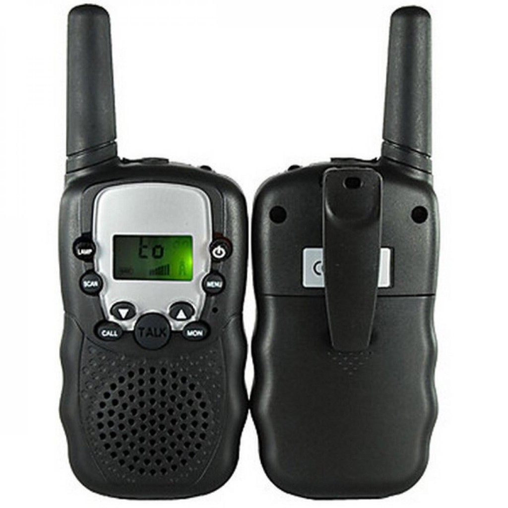 Retevis Mini Pairs Walkie Talkie with LED Light - T-388 [Hitam]
