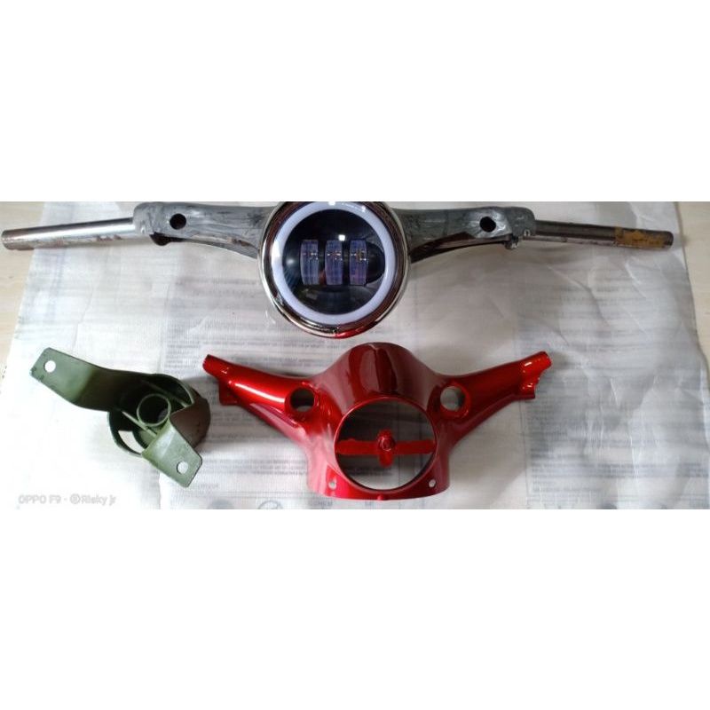 Paket kepala honda c70-paket stang honda C70 set-stang batok bawah set daymeker-pangkon stang