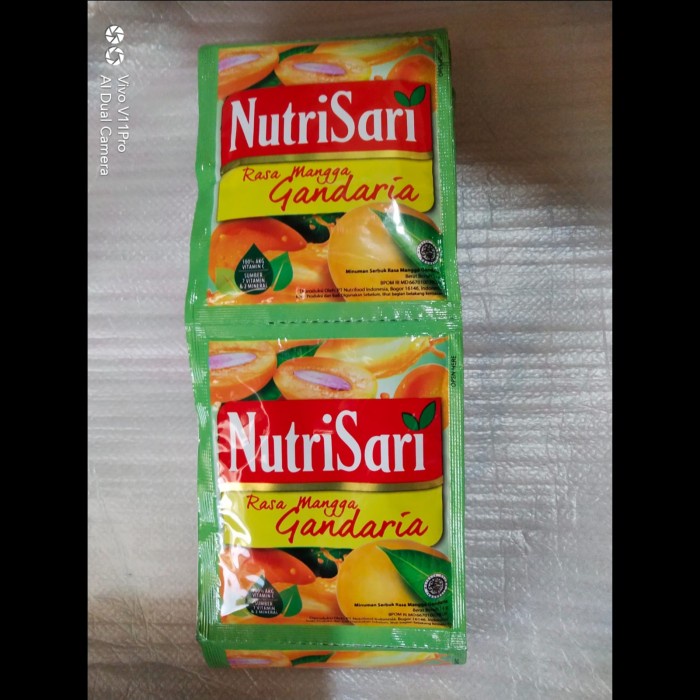 

Nutrisari Sachet Rasa Mangga Gandaria 1 Renceng isi 10 Sachet