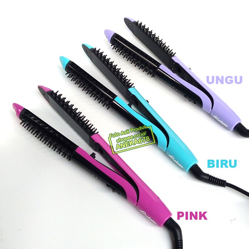 LADYSTAR LS 078 CATOKAN BLOW ALAT CATOK RAMBUT LURUS 2in1 2 In 1 KERITING WAVE SISIR