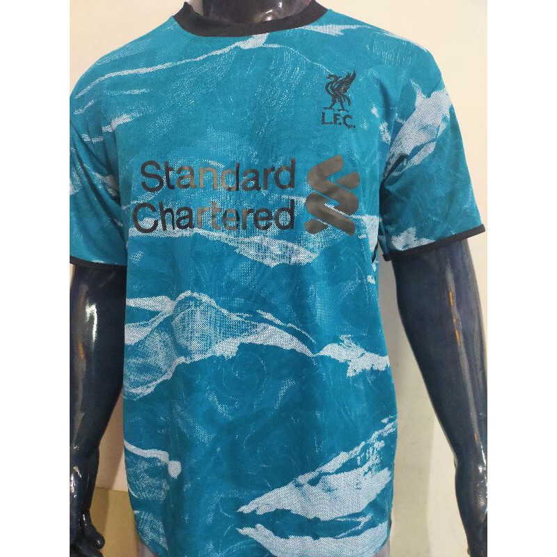 BAJU KAOS BOLA LIVER-POOL THIRD TERBARU 2021