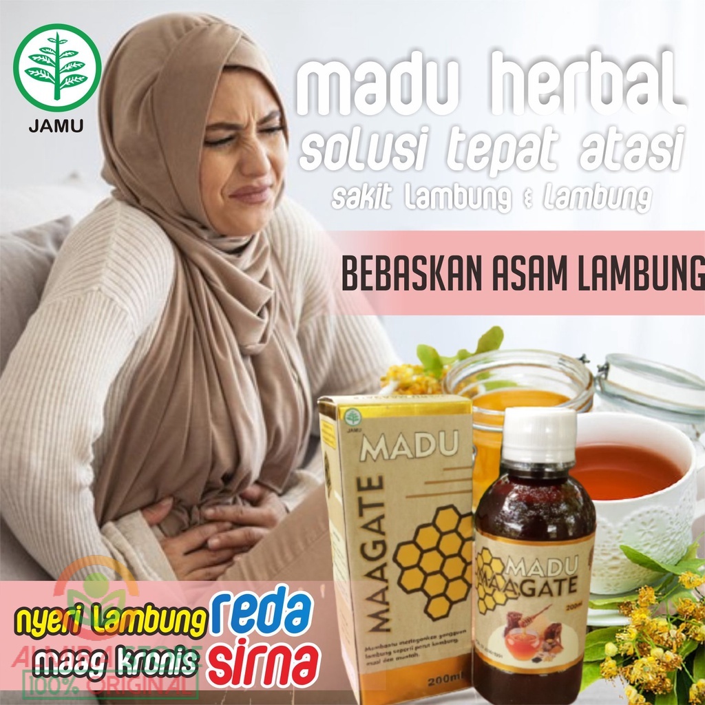 OBAT MAAG KRONIS, OBAT ASAM LAMBUNG TINGGI, OBAT INFEKSI LAMBUNG, MADU MAAGATE LAMBUNG