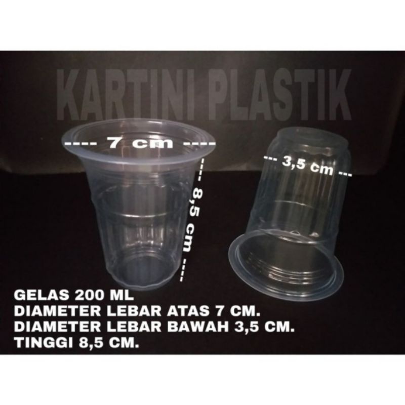 GELAS 200 ML/ IDEAL CUP 200ML
