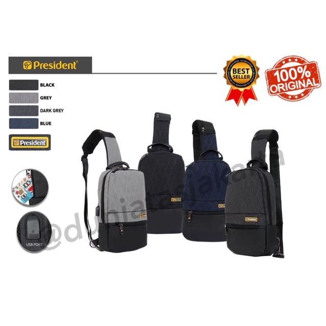 Jual ORIGINAL PRESIDENT - Tas Selempang Waist Bag / Selempang Gaul