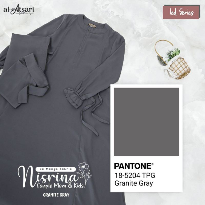 Nisrina La Mango Set Gamis Khimar Al Atsari